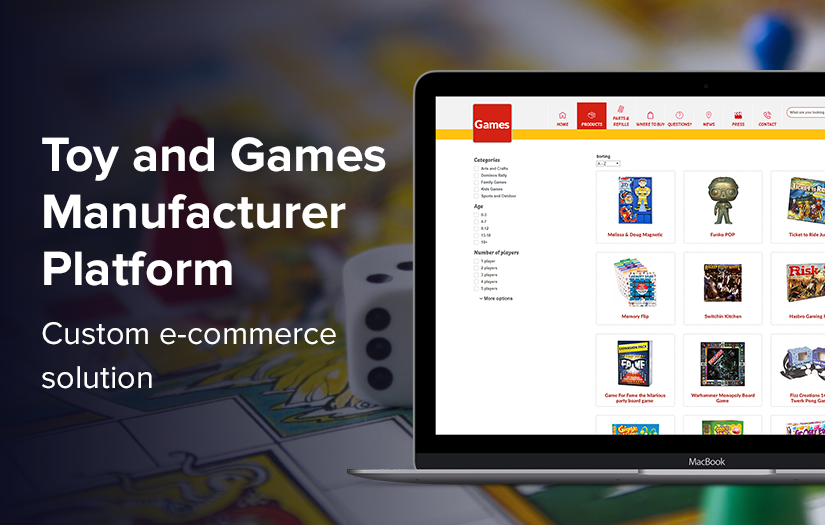 Toy and Games Manufacturer | Opencart custom e-commerce solution screenshot 1